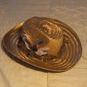 Cowboy Western Hat w/Feathers & Eagle Accent Beyonce Cowboy Carter Tour Mexico